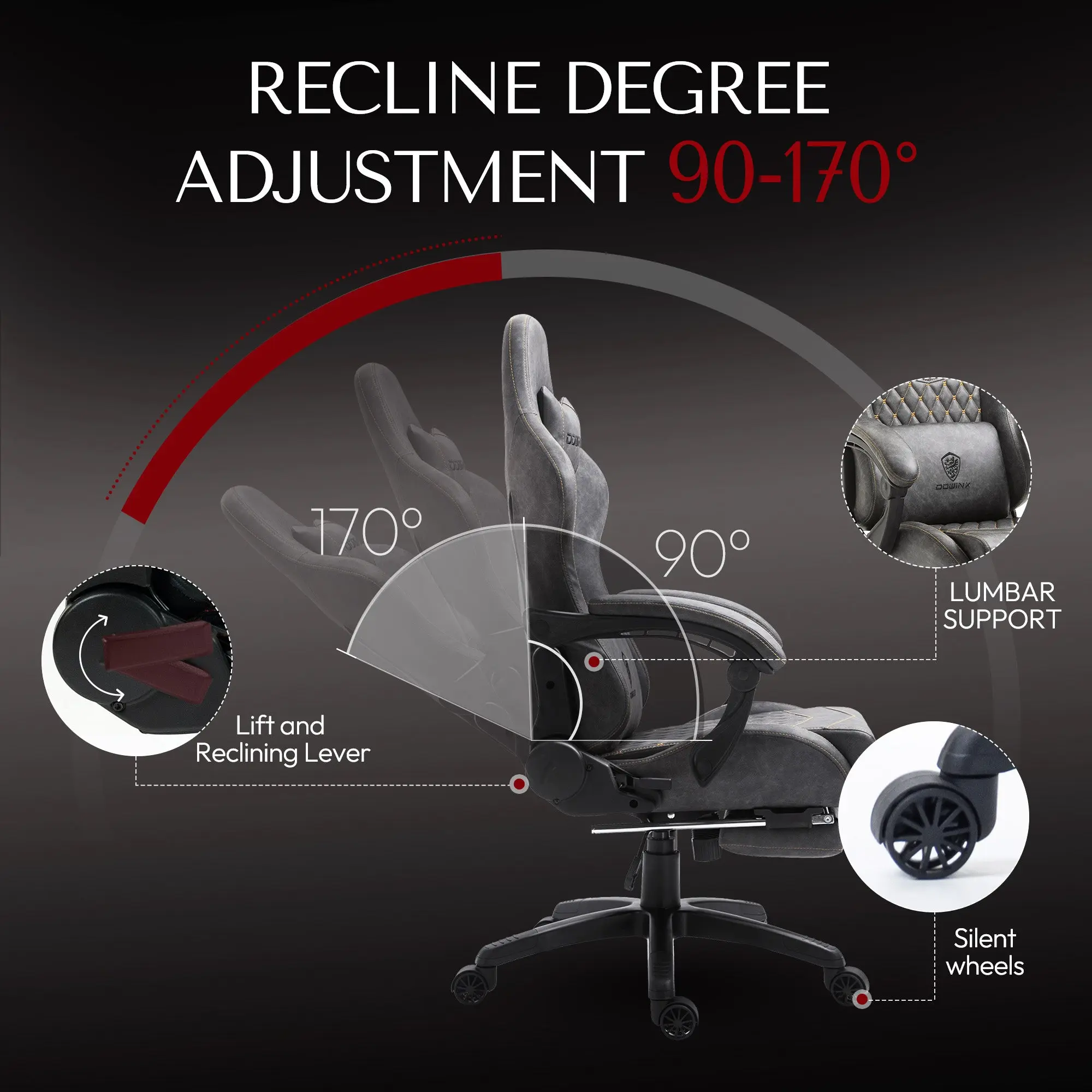 Dowinx Retro Series 6689-Light Grey - Image 4