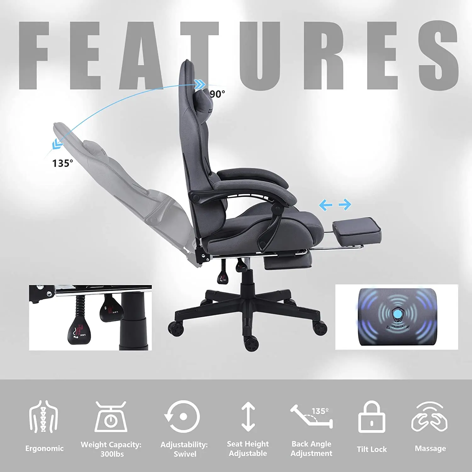 Dowinx Simple Series 6658-Grey - Image 6