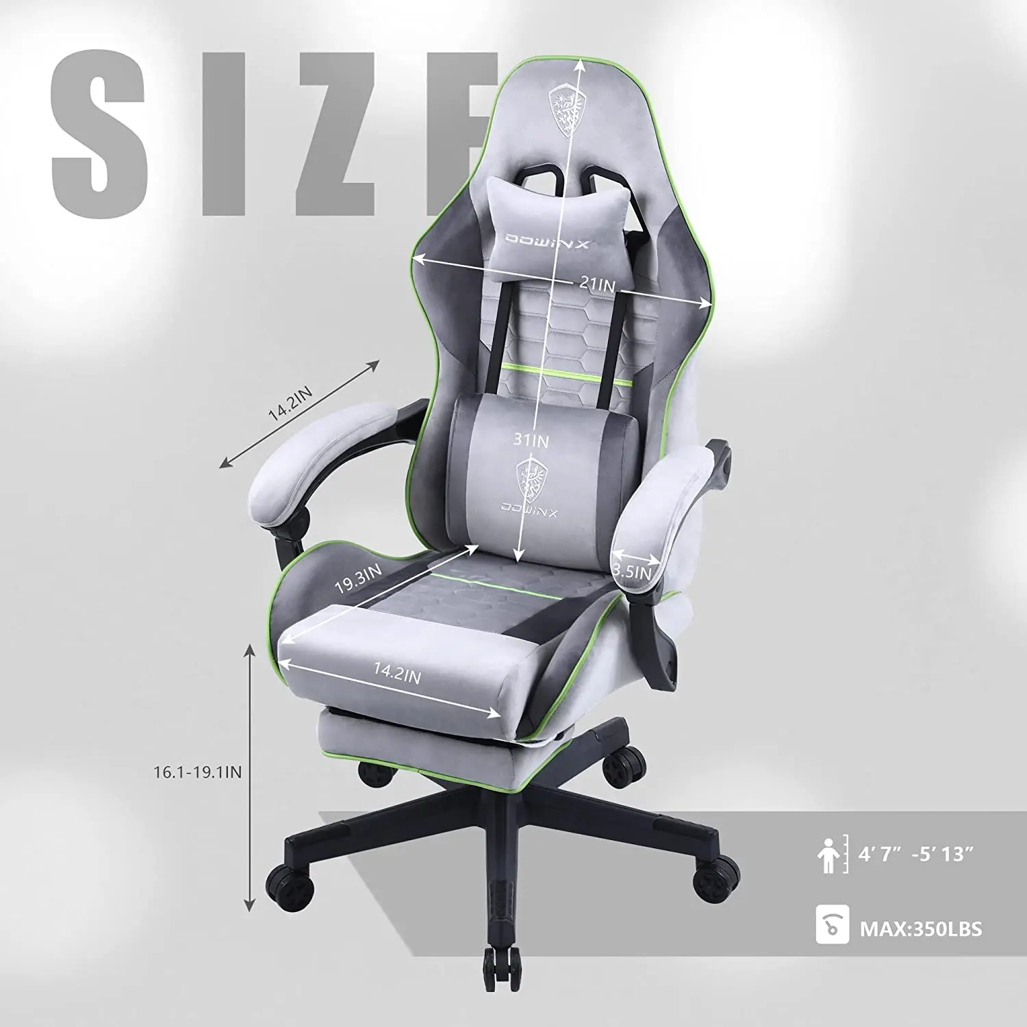 Dowinx Simple Series 6658B-Light Grey - Image 7