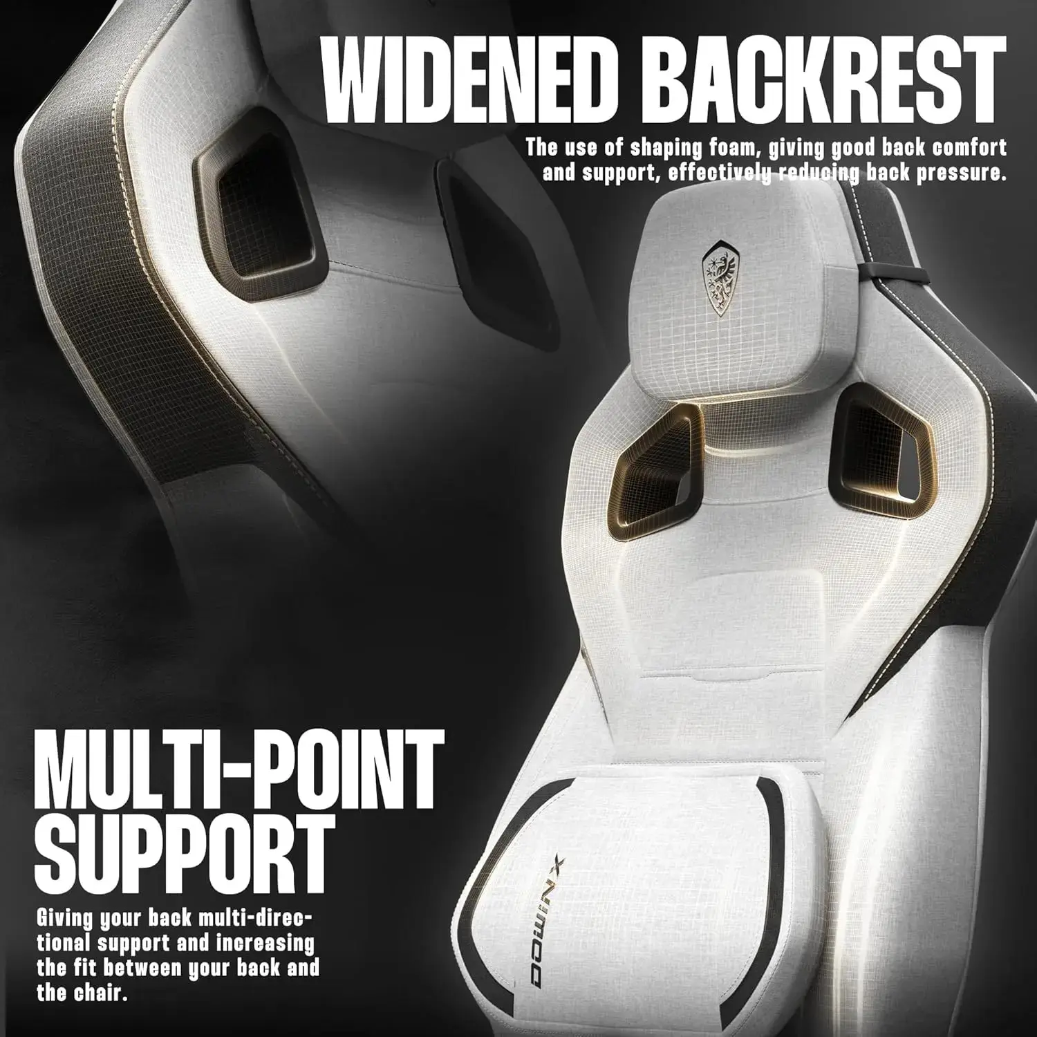 Heavy-Duty Series -MB33B White Grey（Fabric） - Image 7