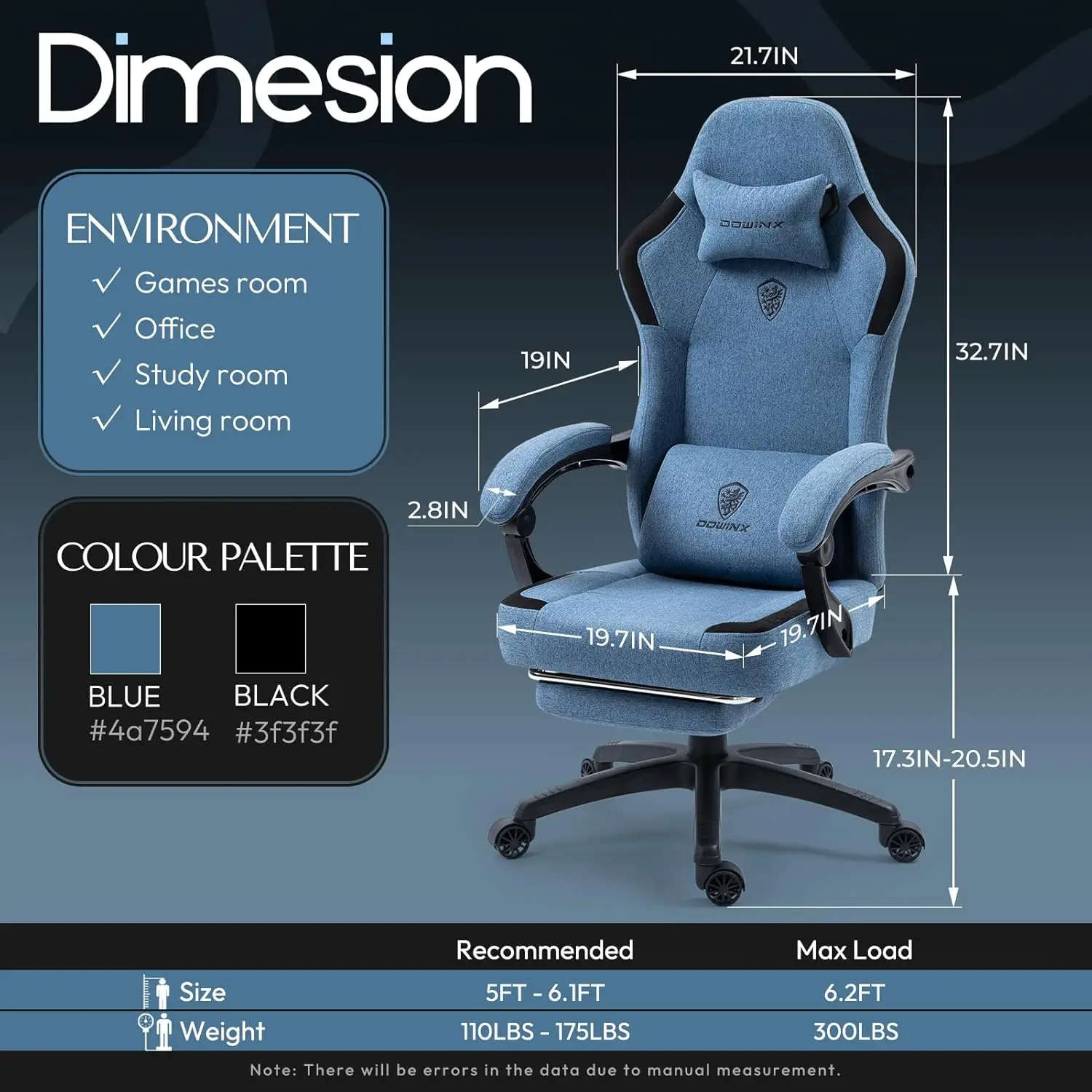 Dowinx Simple Series 6657K Blue - Image 3