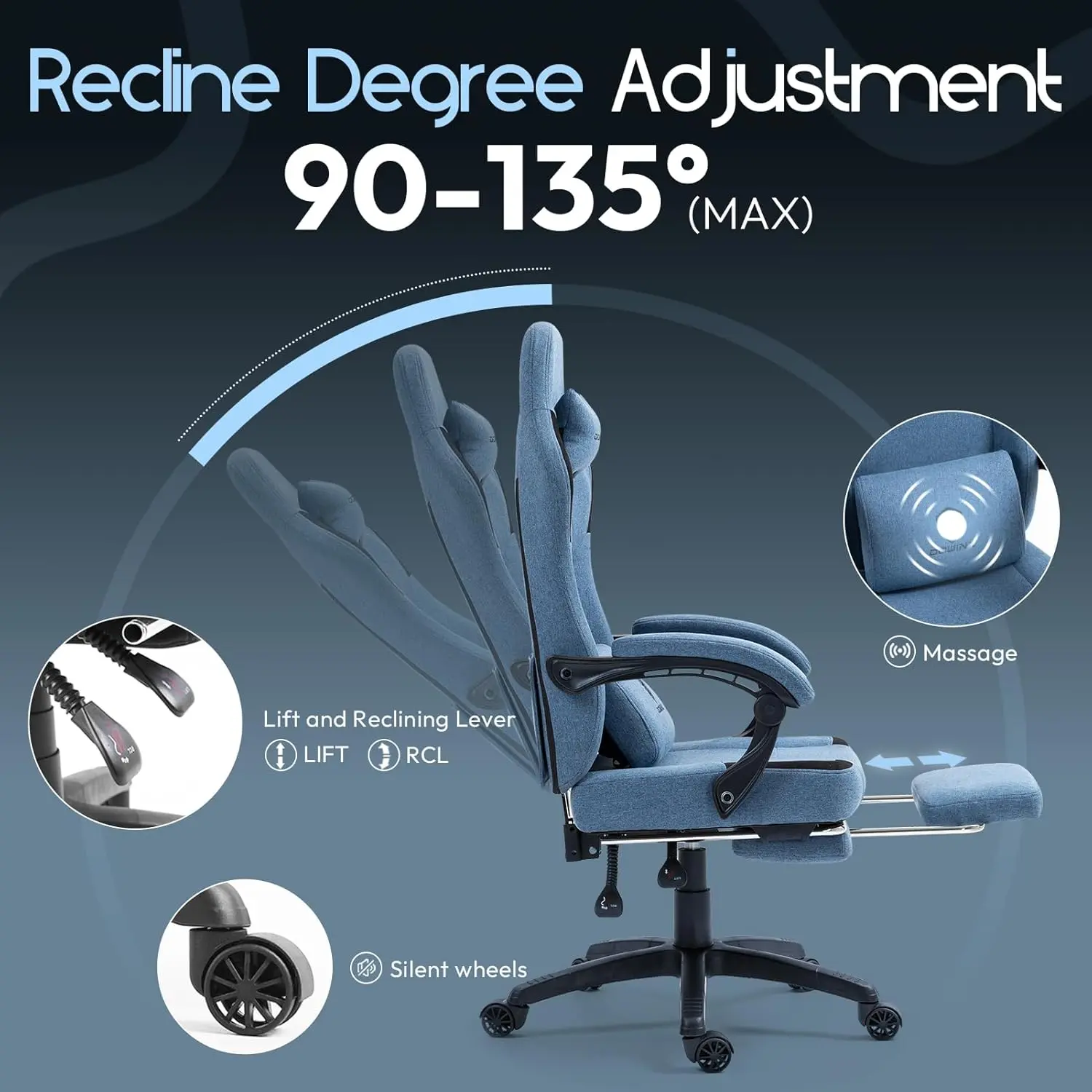 Dowinx Simple Series 6657K Blue - Image 7