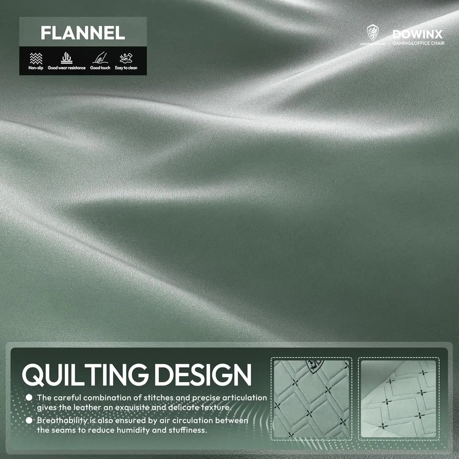 HEATED MASSAGE SERIES MB38 GREEN (Fabric) - Image 8