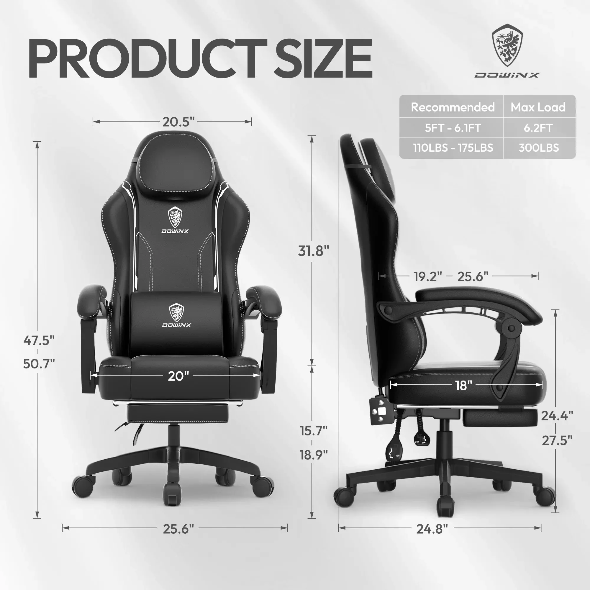 ERGONOMIC SERIES 6650-Black|Dowinx - Image 6
