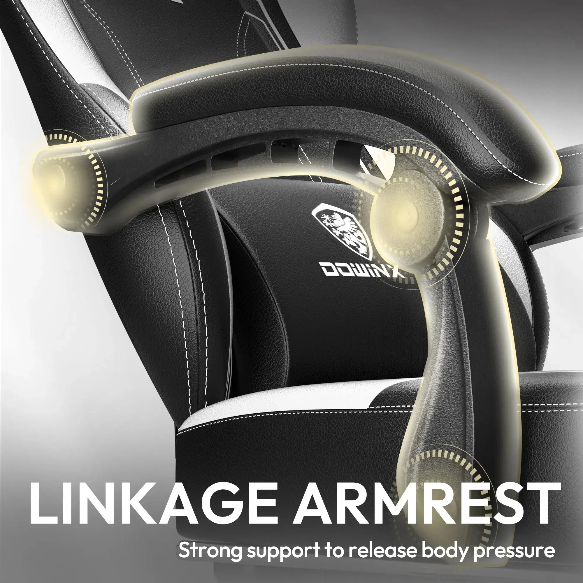 ERGONOMIC SERIES 6650-BLACK&WHITE｜Dowinx - Image 4