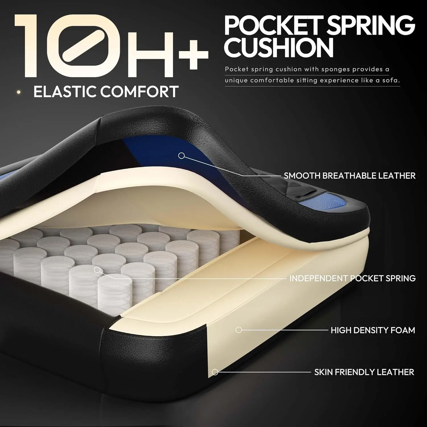 ERGONOMIC SERIES 6650A-Blue New - Image 3