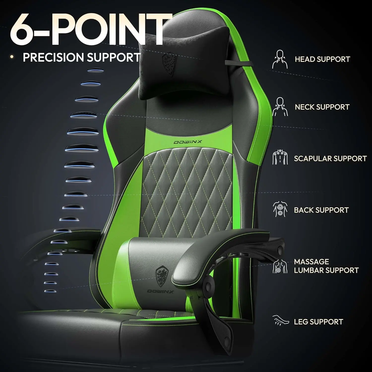 ERGONOMIC SERIES 6650A- Green New - Image 6