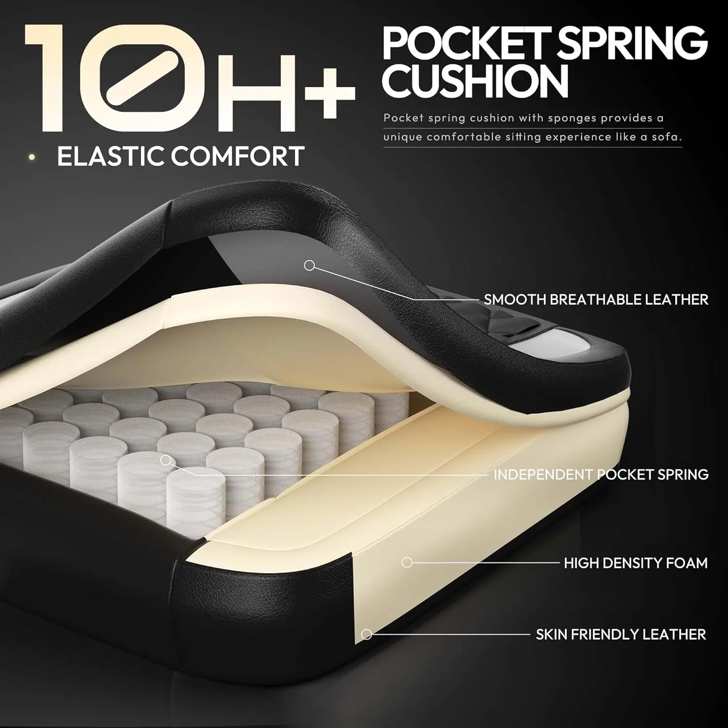 ERGONOMIC SERIES 6650A- New White - Image 3