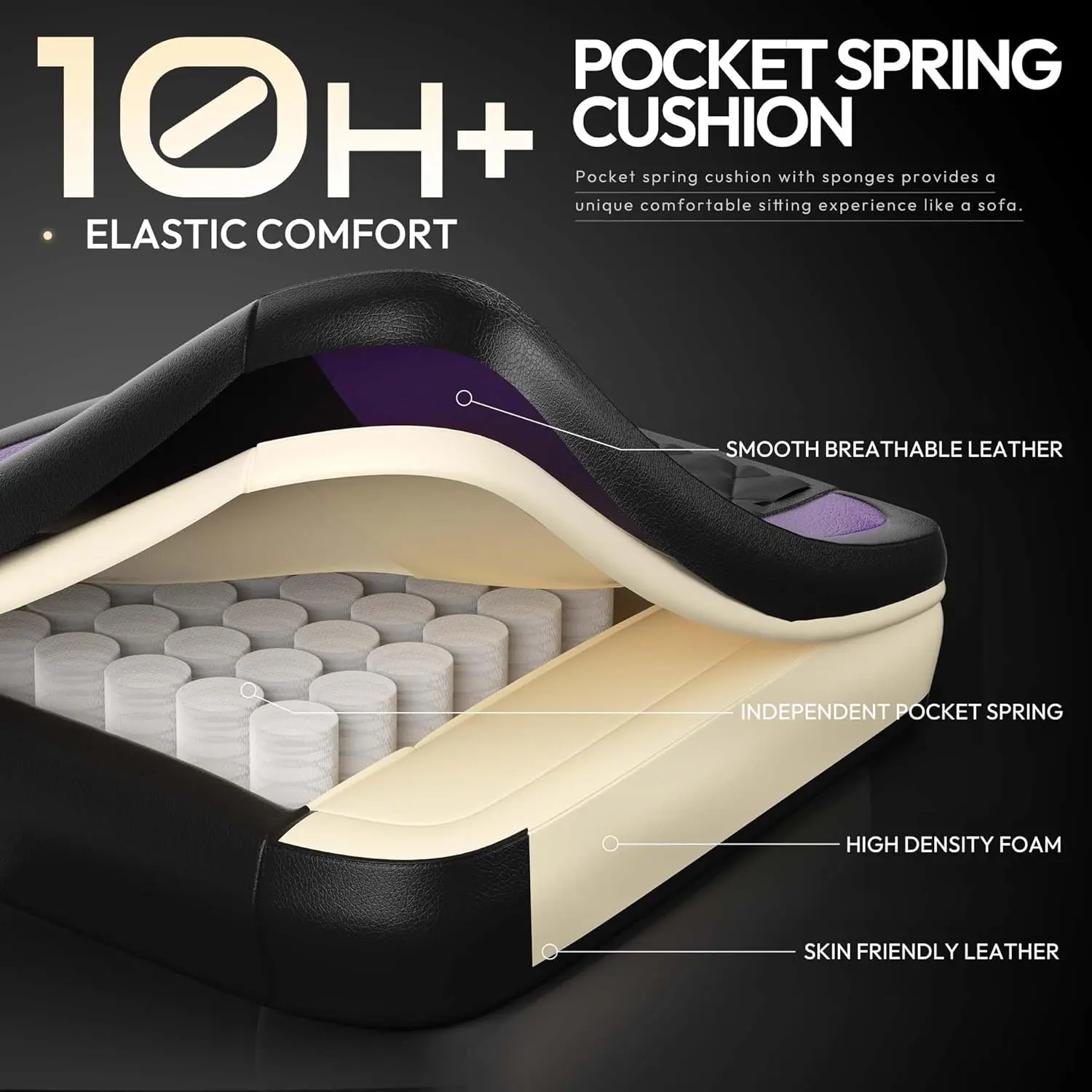 ERGONOMIC SERIES 6650A-Purple New - Image 3