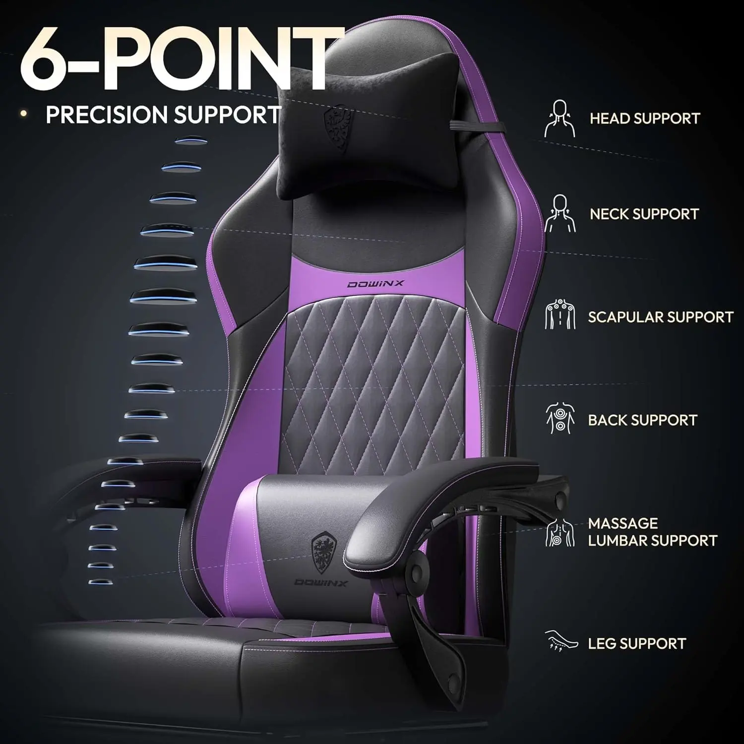 ERGONOMIC SERIES 6650A-Purple New - Image 5