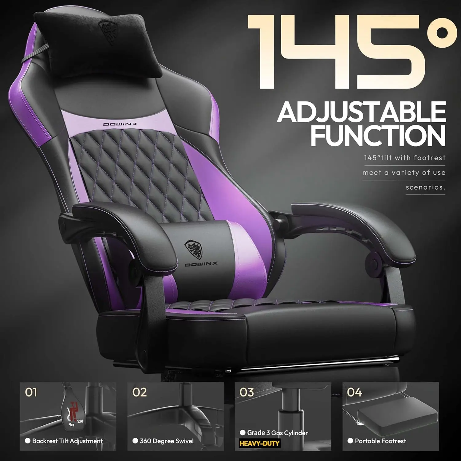 ERGONOMIC SERIES 6650A-Purple New - Image 6