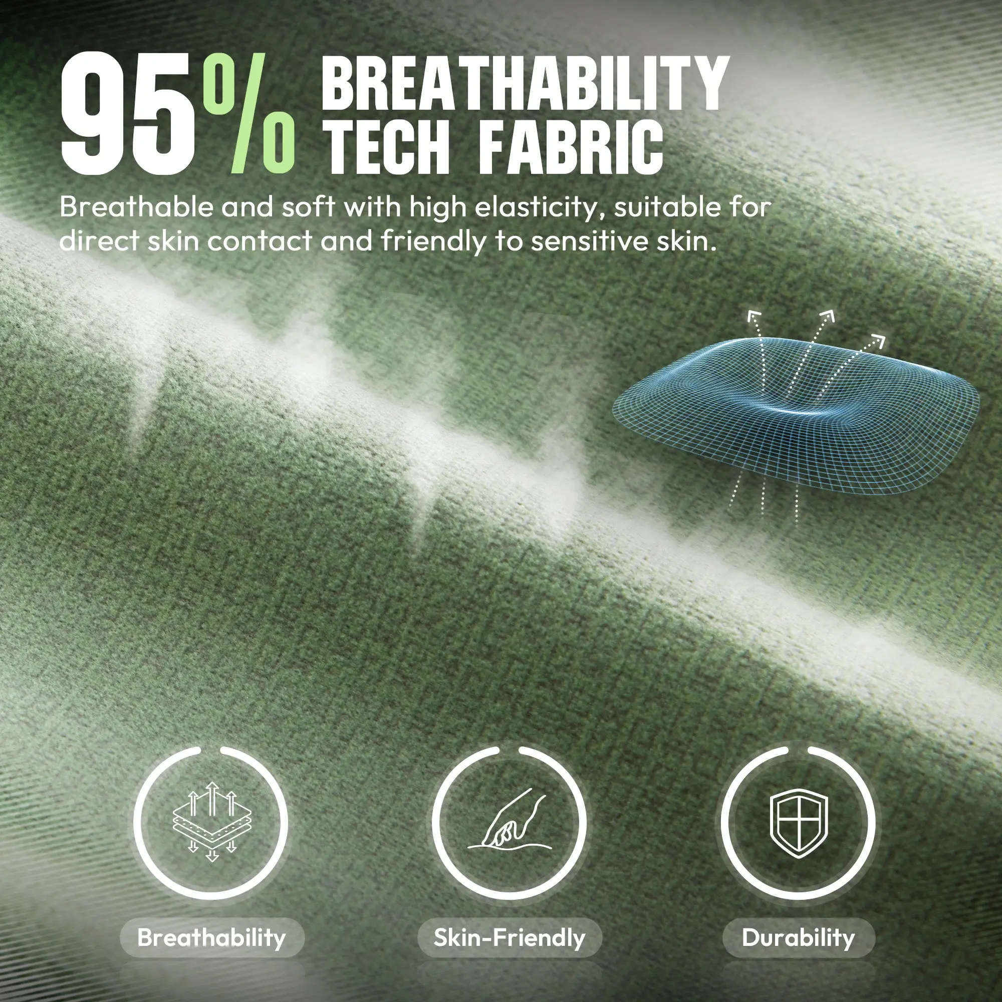 ERGONOMIC SERIES 6650F-Green - Image 3