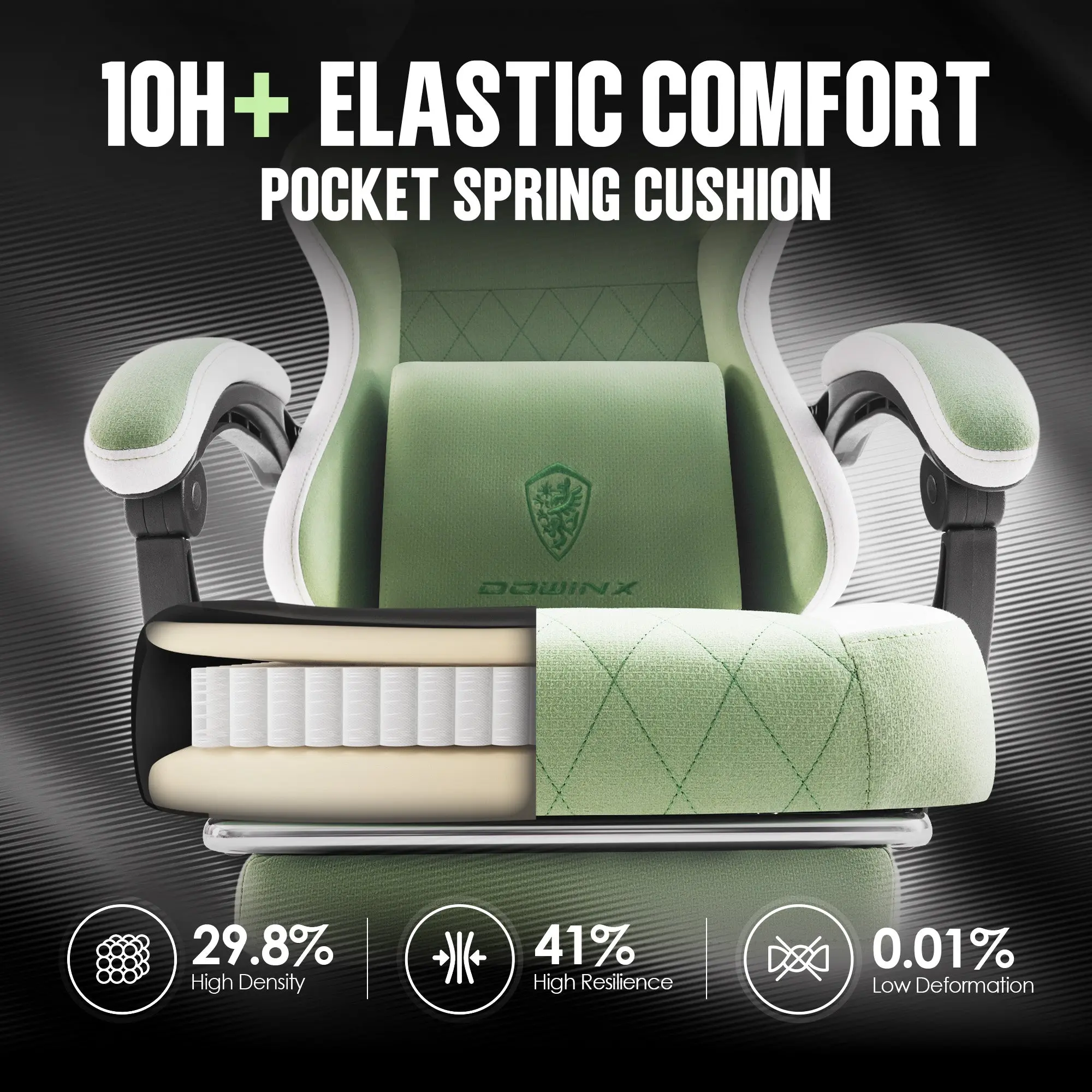 ERGONOMIC SERIES 6650F-Green - Image 4