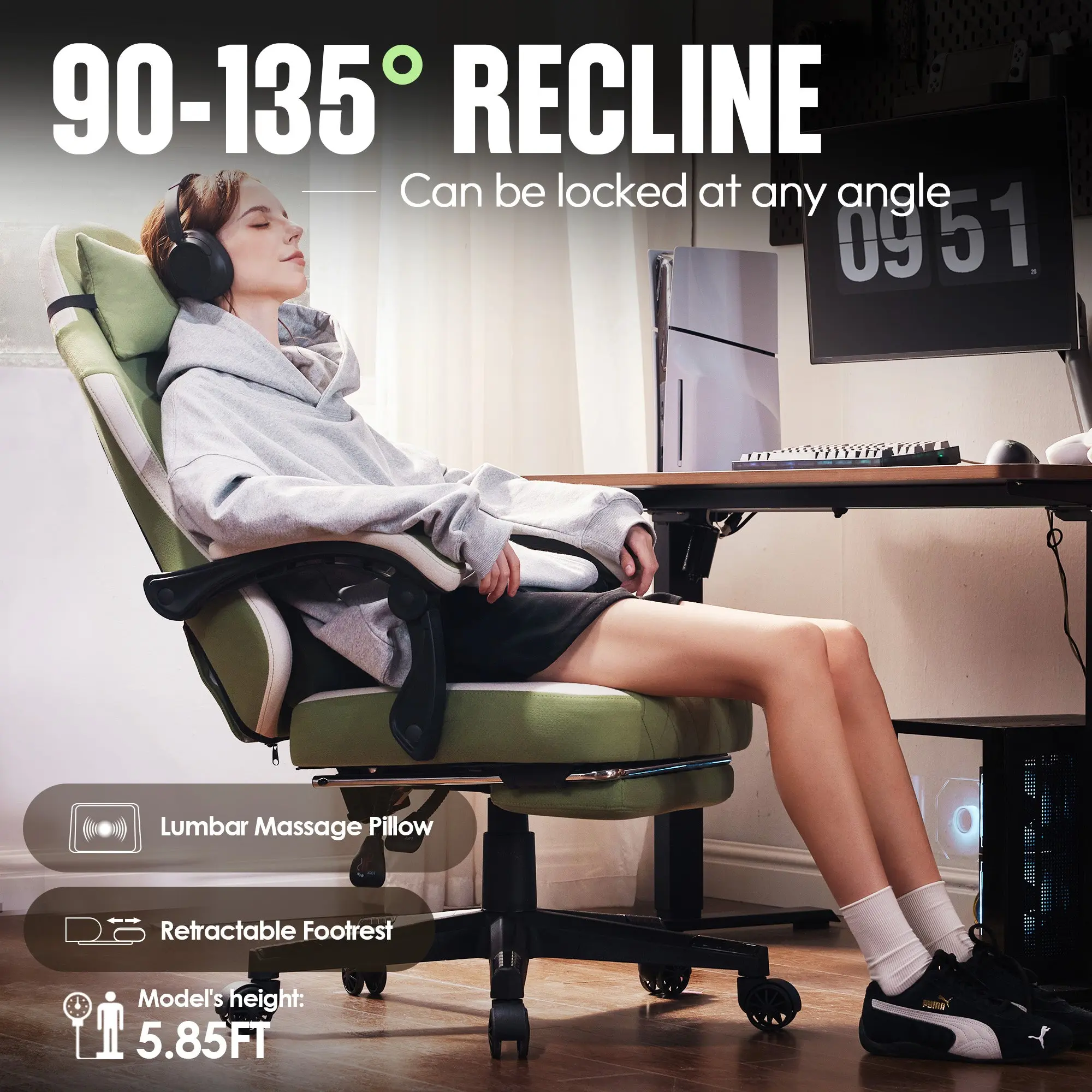 ERGONOMIC SERIES 6650F-Green - Image 5