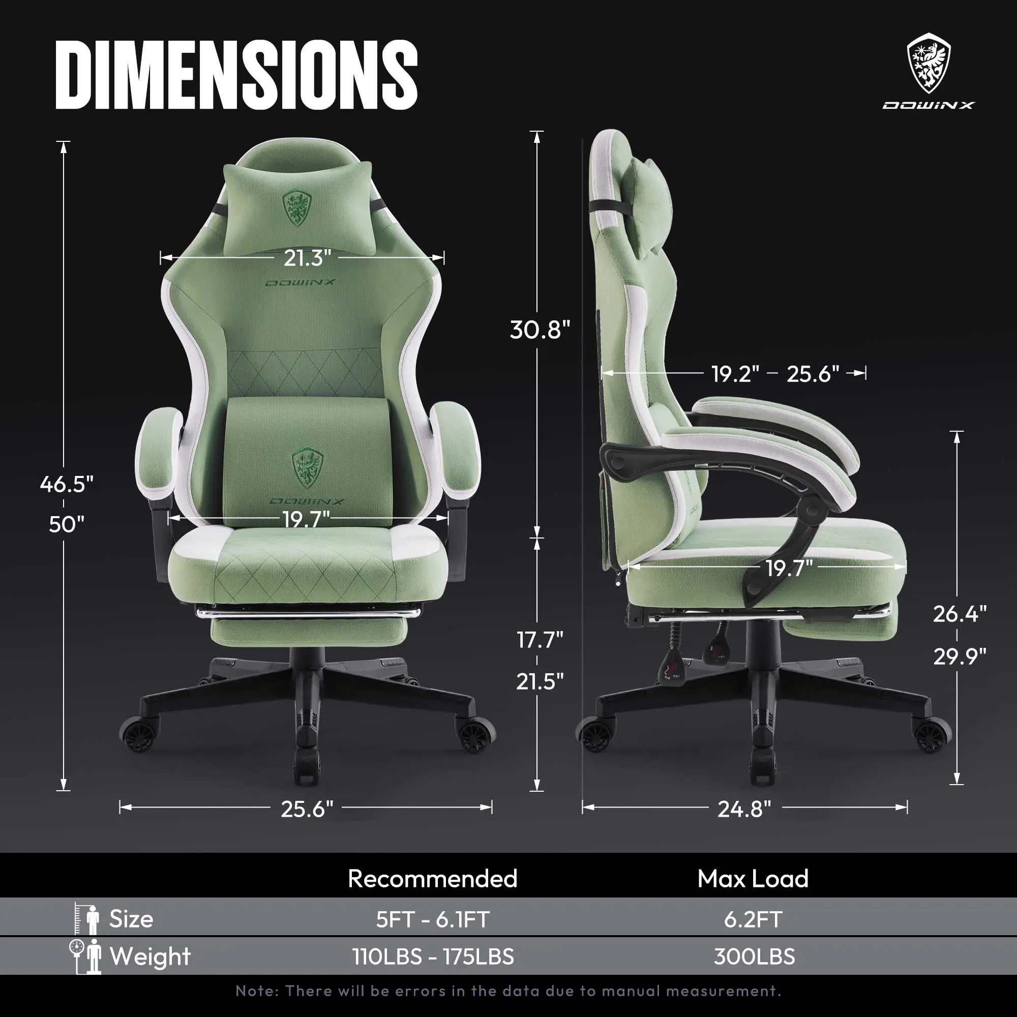 ERGONOMIC SERIES 6650F-Green - Image 8