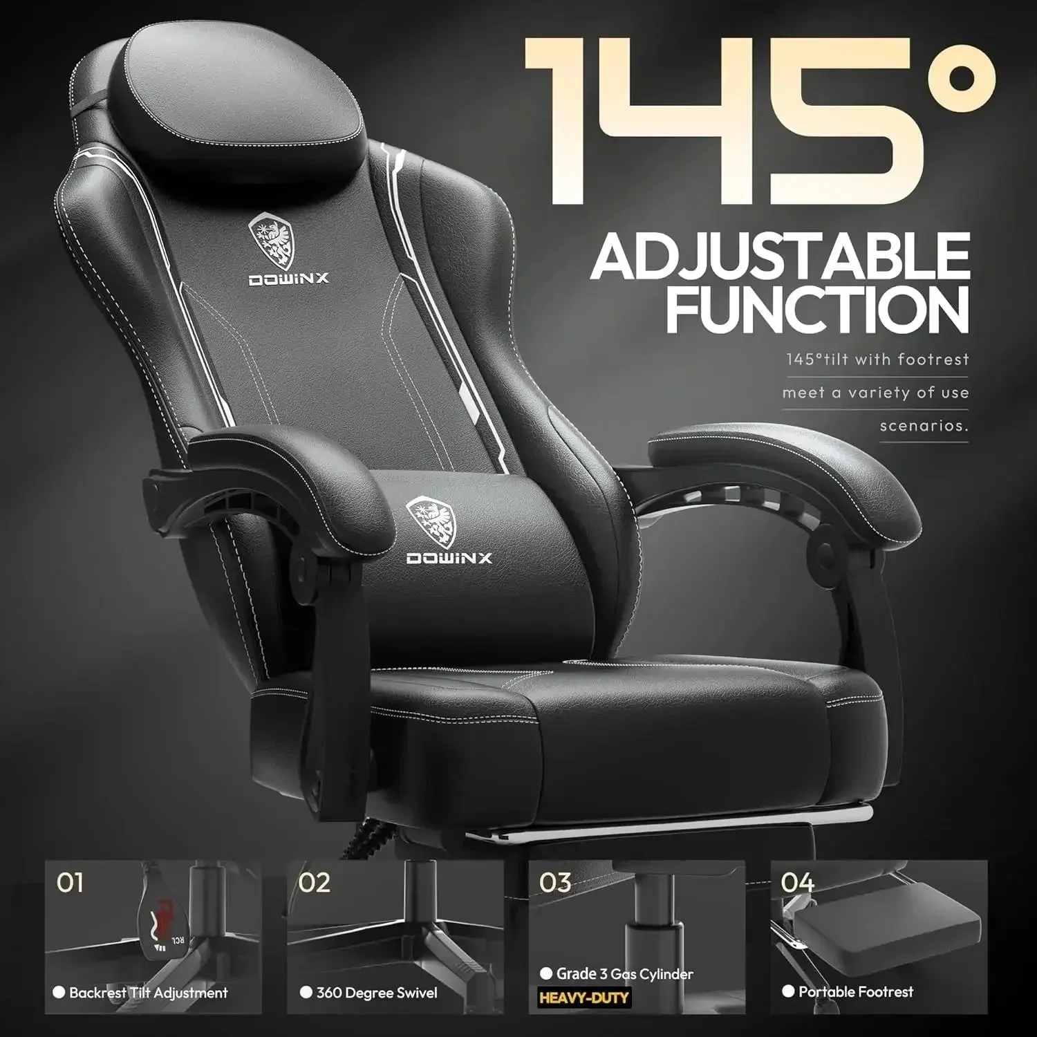 ERGONOMIC SERIES 6650-Black - Image 4