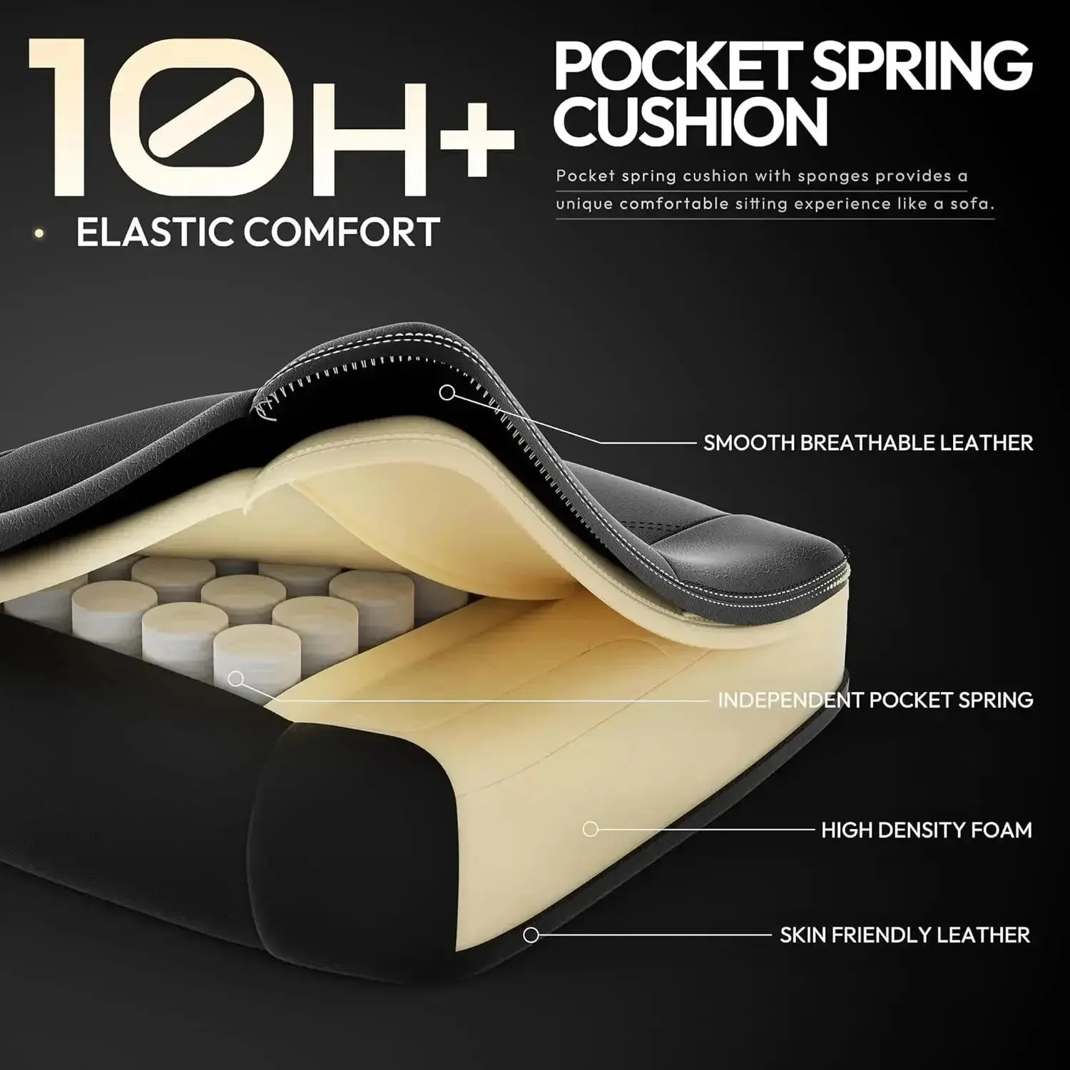 ERGONOMIC SERIES 6650-Black - Image 5