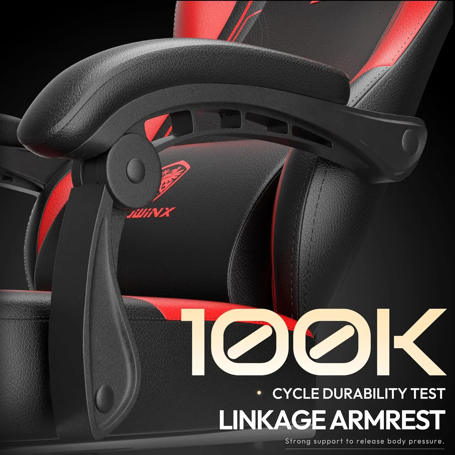 ERGONOMIC SERIES 6650-BLACK&RED - Image 6