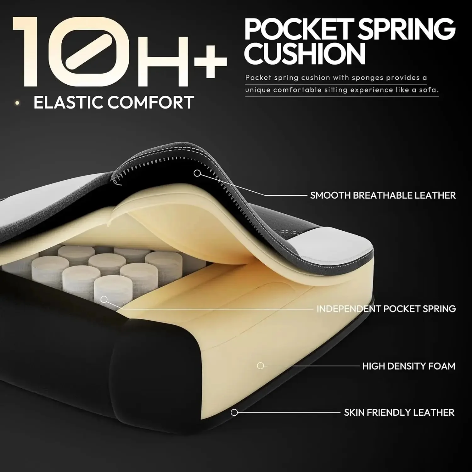 ERGONOMIC SERIES 6650-BLACK&WHITE - Image 3