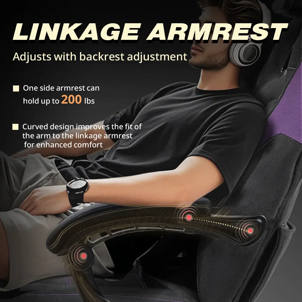 Heavy-Duty Series -MB33B Black Purple（Fabric) - Image 7