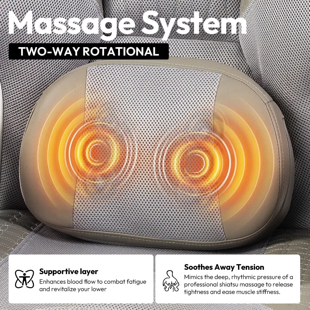 Grey Office Chair QL-66B3 – Big & Tall Massage Boss Chair for Work & Relax- GREY | Dowinx - Image 8